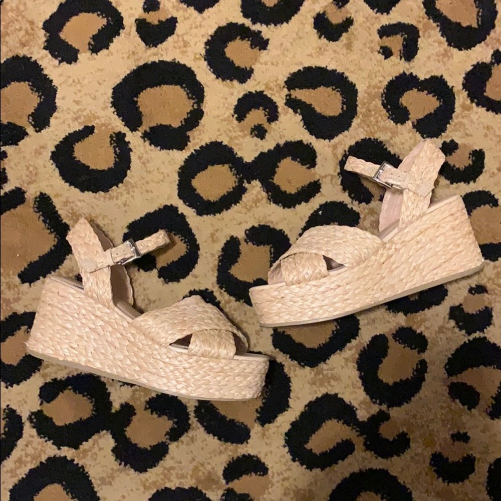 ASOS wicker platform sandals